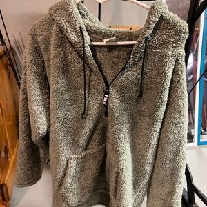 Pink by Victoria Secret 3/4 Zip Fleece Pullover